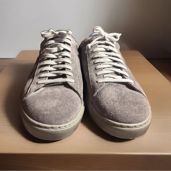Oliver Cabell Low 1  US 10 EU 43 Pigment Gray Leather Luxury Sneakers - Picture 3 of 6